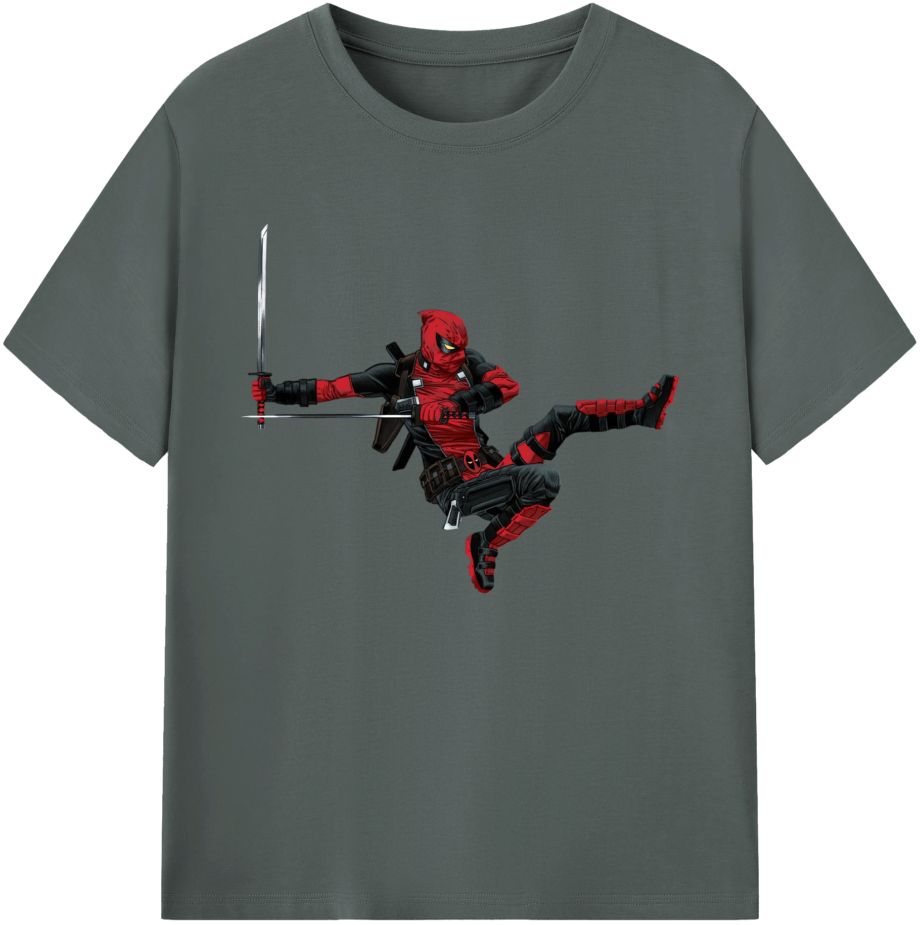 （画像用） Deadpool デッドプール 綿100％ メンズ半袖Tシャツ｜肌触りやわらか＆通気性